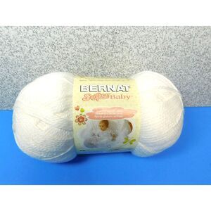 Bernat Baby Yarn Skein Softiee White 100% Acrylic Rated 3